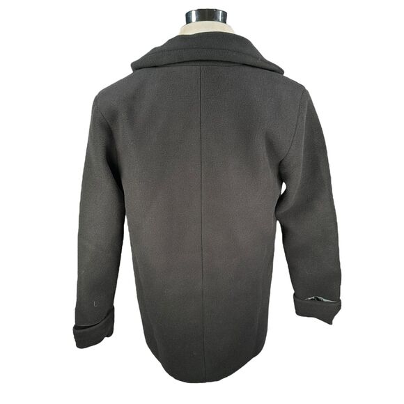 Dudley Stephens Fleece Peacoat Womens Medium Black Polyester Coat Jacket Stretch - Picture 4 of 9